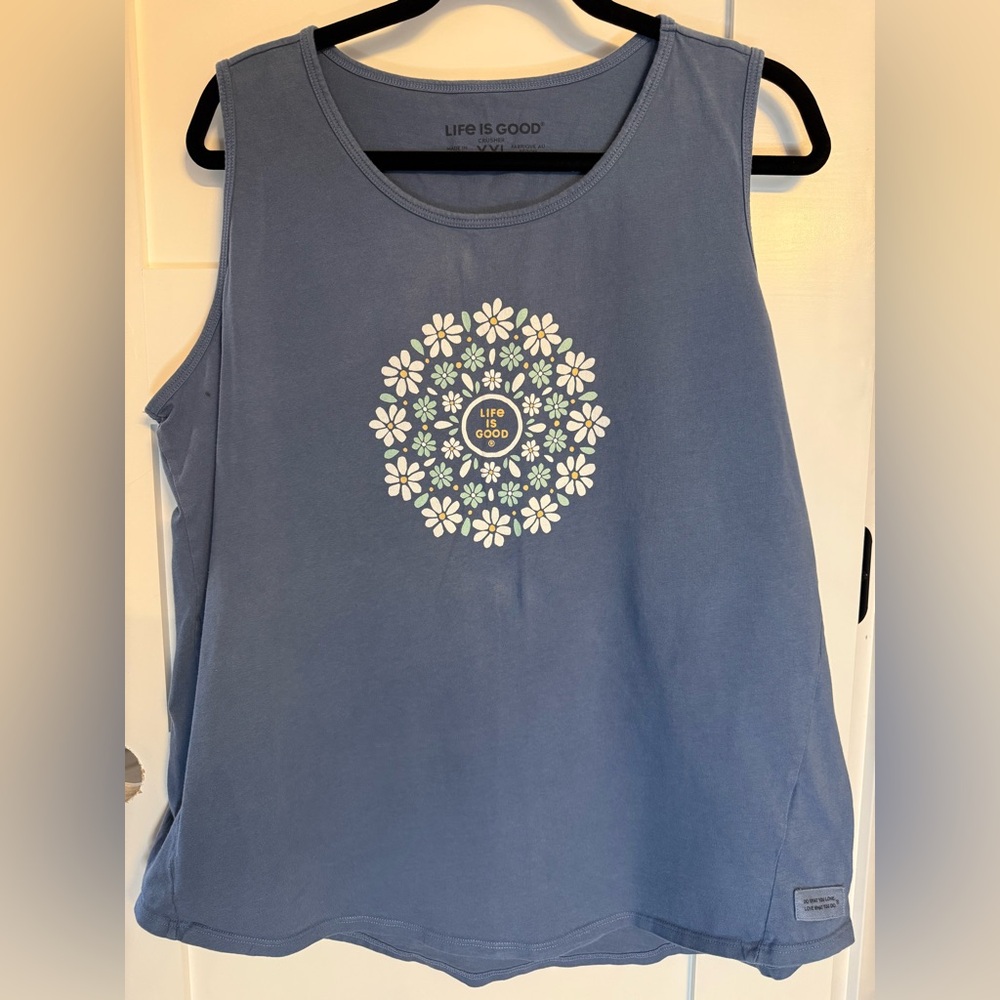 XXL Life is Good Crusher Tank 100% Cotton